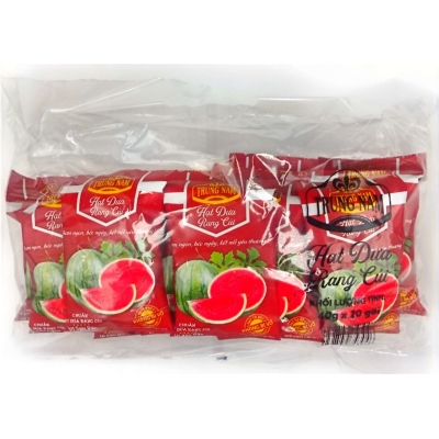 Hạt dưa Trung Nam 40g ( lốc 20 gói túi đỏ, vị sữa dừa)